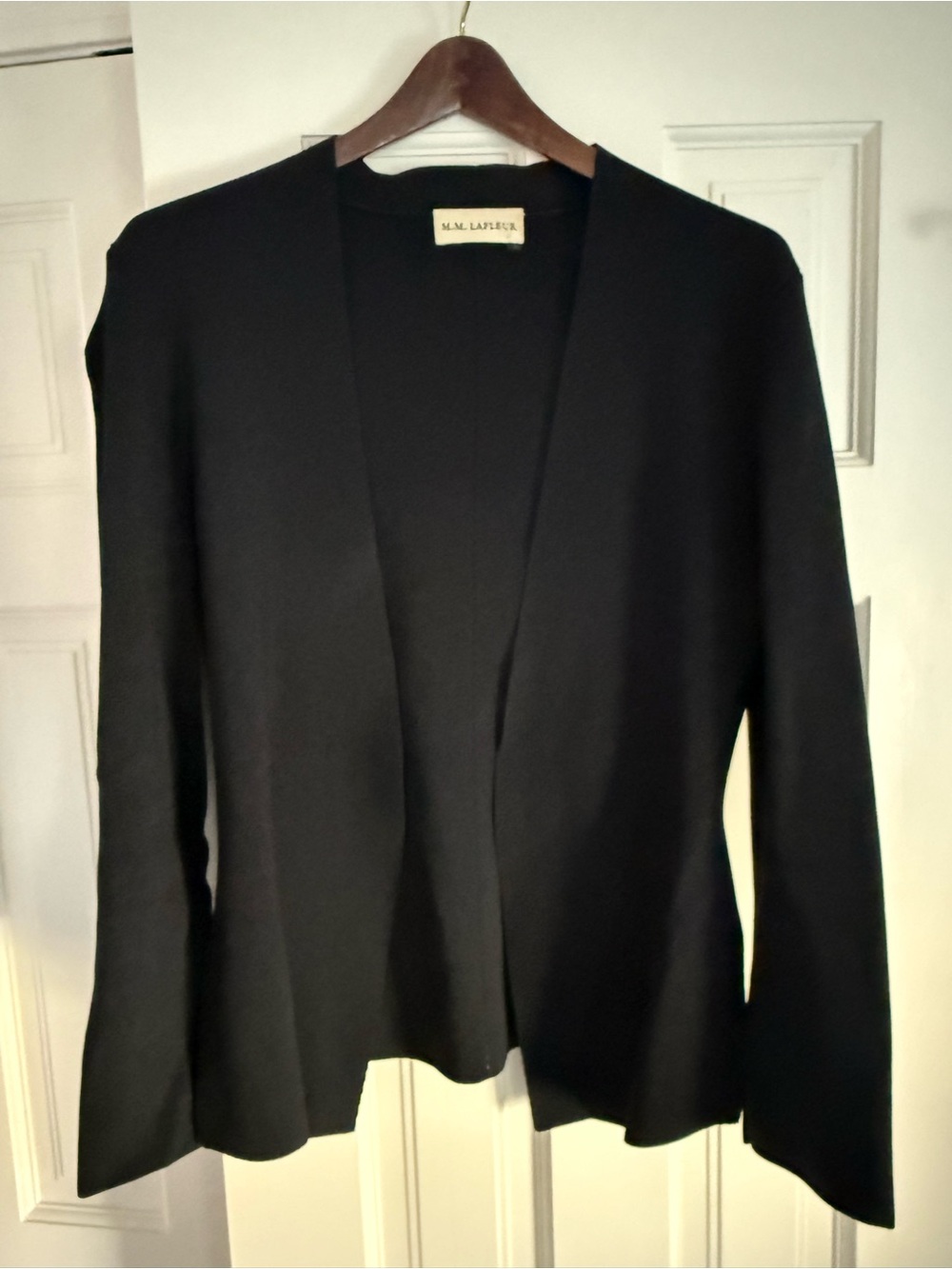 MM Lafleur Black Open-Front Blazer